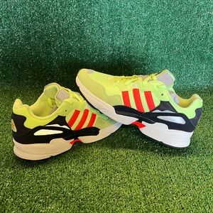 ADIDAS ORIGINALS MEN'S YUNG-96 LOW TEXTILE SHOE EE7246 YELLOW/BLACK/RED SIZE:12